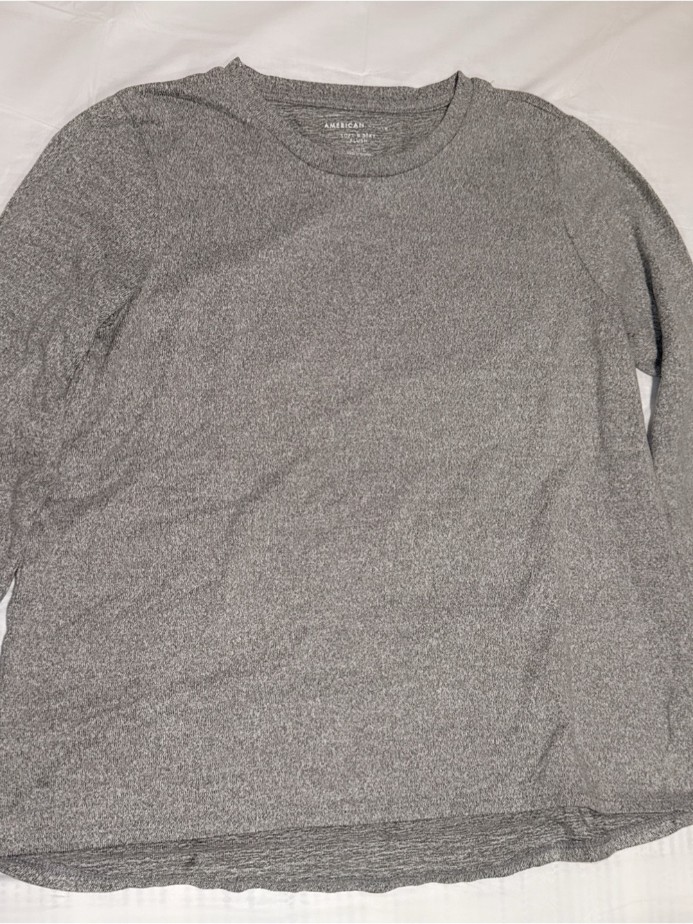 American Eagle Outfitters Gray Heather Long Sleeve Sweatshirt